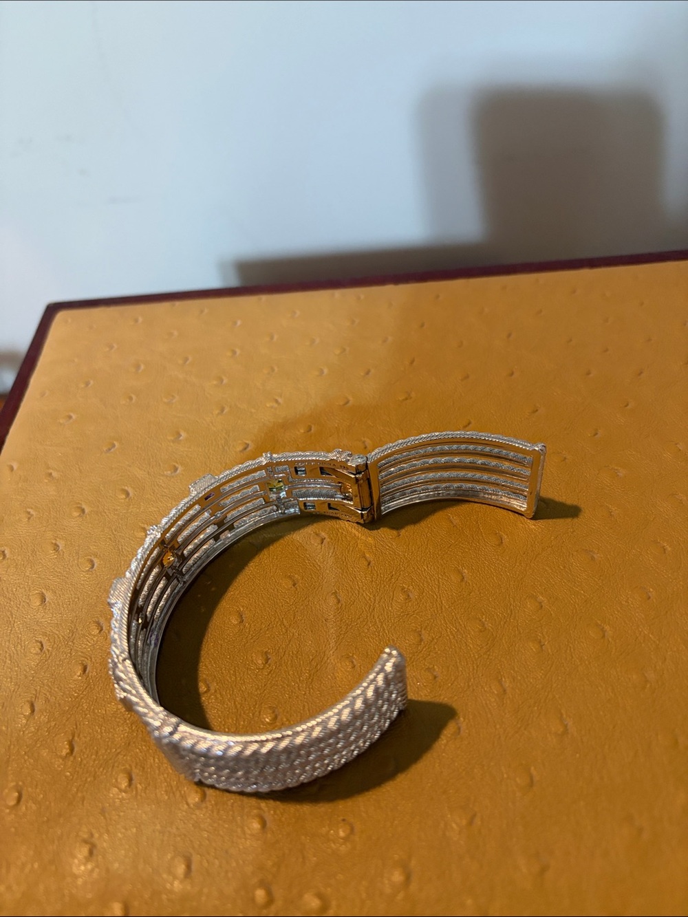 Judith Ripka SS gemstone cuff - Picture 8 of 13